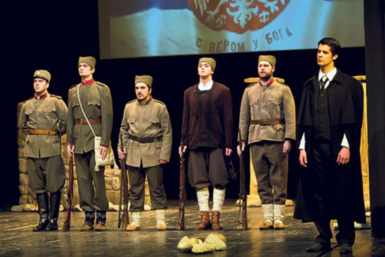 Predstava "Solunci govore" pred publikom u Moskvi
