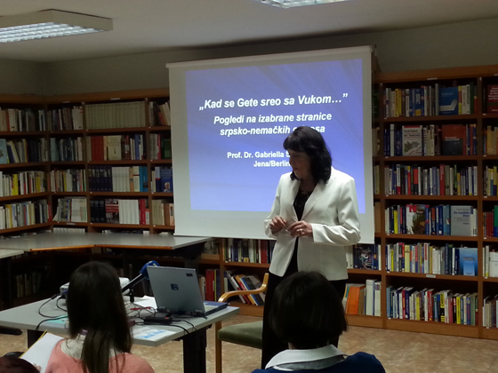 Проф. др Габријела Шуберт (Gabriela Schubert), водећи слависта у Њемачкој, члан САНУ, носилац ордена Републије Србије Проф. др Габријела Шуберт (Gabriela Schubert), водећи слависта у Њемачкој, члан САНУ, носилац ордена Републије Србије
