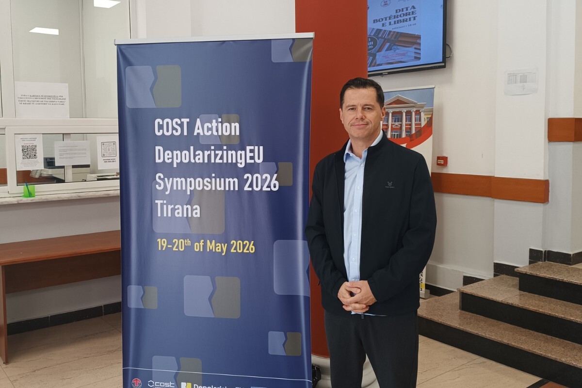 Dean Dušanić at Symposium in Tirana