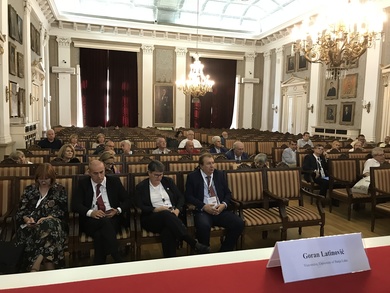 Vice-Rector attending a conference in Belgrade